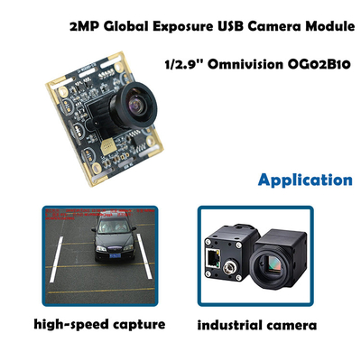 산업적 머신 비전 응용을 위한 OG02B10 60FPS USB 카메라 모듈 글로벌 셔터